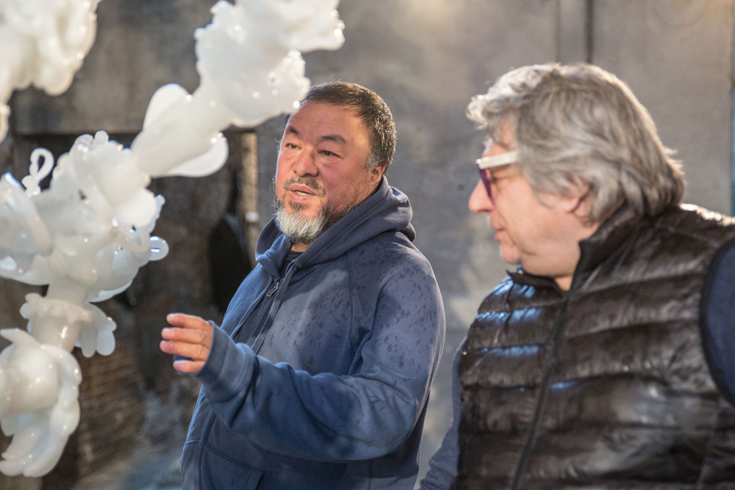 Ai Weiwei and Adriano Bering working for Glasstress 2017